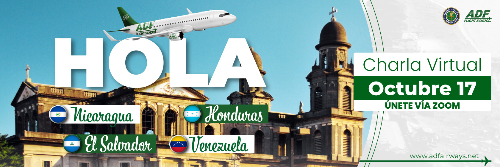 Charla virtual El Salvador Honduras Nicaragua Venezuela Miami​